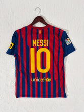 FC Barcelona 2011-12 Fifa Champions Badge Lionel Messi #10 Jersey Size S