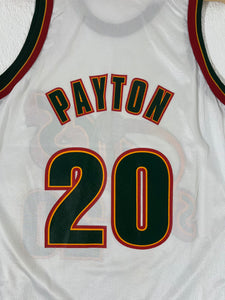 Vintage 1990's Seattle Supersonics 'Gary Payton' White Champion Jersey Sz. 40 (M)