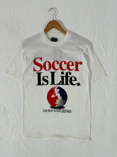 Vintage Soccer Is Life United Kingdom T-Shirt Sz. L