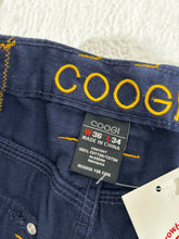Coogi Y2k Navy Cargo Pants + Matching Striped Polo Shirt Set