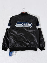 Seattle Seahawks Green Nylon Zip Up Starter Jacket
