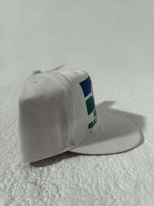 Vintage White Seattle Seahawks Snapback Hat