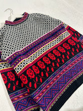 Vintage Patterned Potomac Sport Sweater Sz L