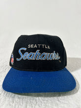 Seattle Seahawks Sports Specialties Black/Blue Script Snapback hat