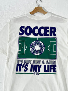 Vintage 1990's "Just a Game?" Soccer T-Shirt Sz. L