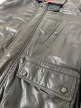 Vintage Brown Leather Jacket Size XL