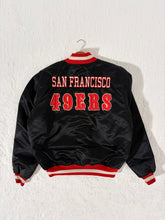 Vintage San Francisco 49ers Black Satin Jacket Size XL