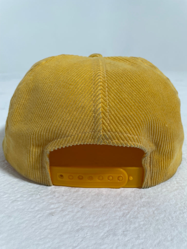 Vintage 1990's Seattle Supersonics Yellow Corduroy Snapback Hat ...