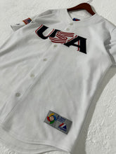 Vintage USA White Baseball Jersey Sz. L