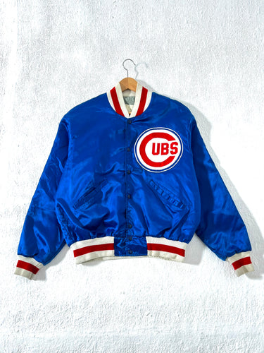 Vintage Chicago Cubs Satin Bomber Jacket Sz. L