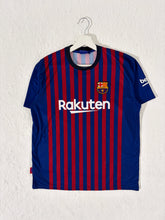 FC Barcelona 2018-19 Vertical Stripped Lionel Messi #10 Jersey Size L