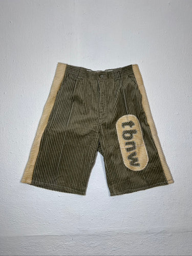 TBNW Custom 1of1 Corduroy Green Shorts