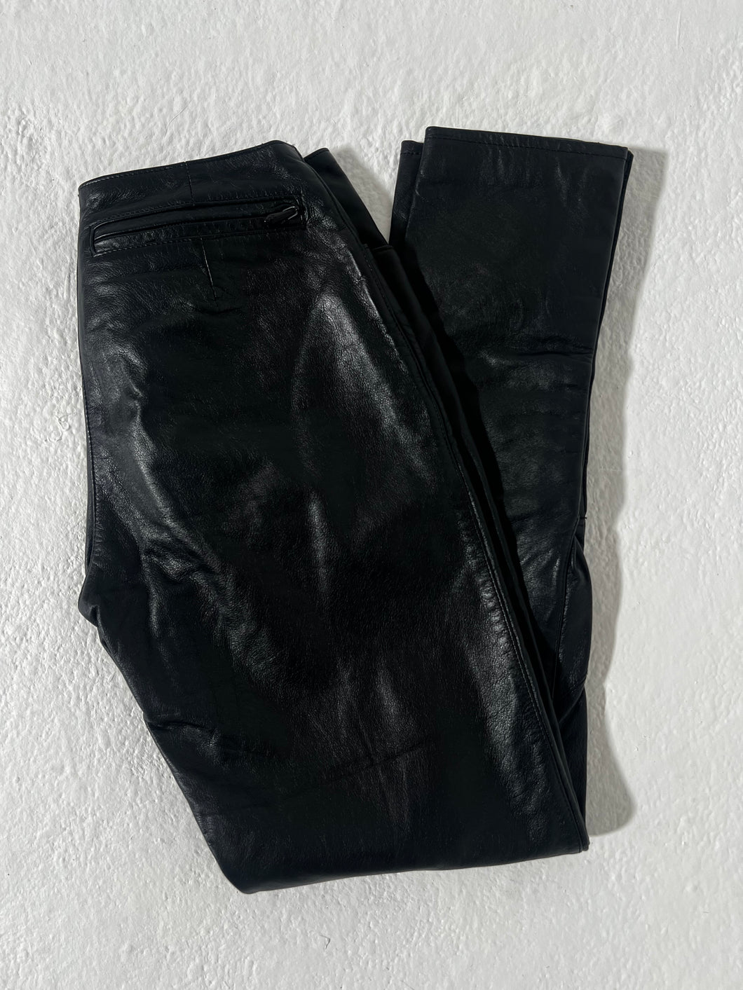 Harley Davidson Womans Leather Pants size 2 Eds