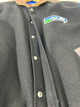 Seattle Seahawks Vintage JH Design Wool/Leather Jacket Size XL