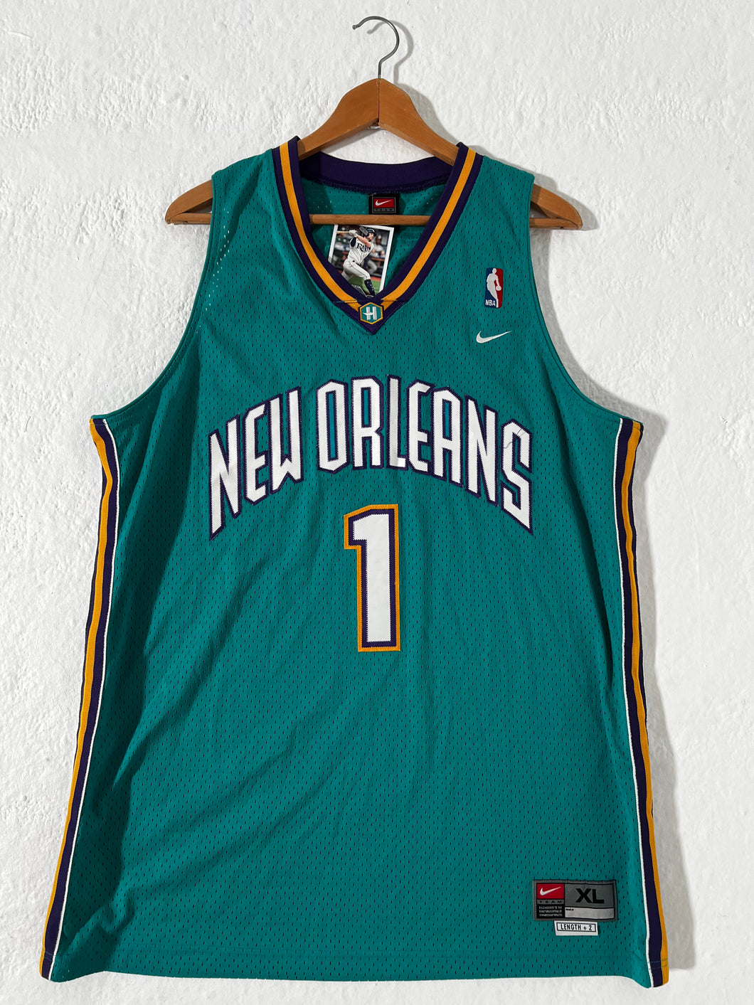 Vintage Baron Davis New Orleans Pelicans NBA Nike Jersey Sz. XL