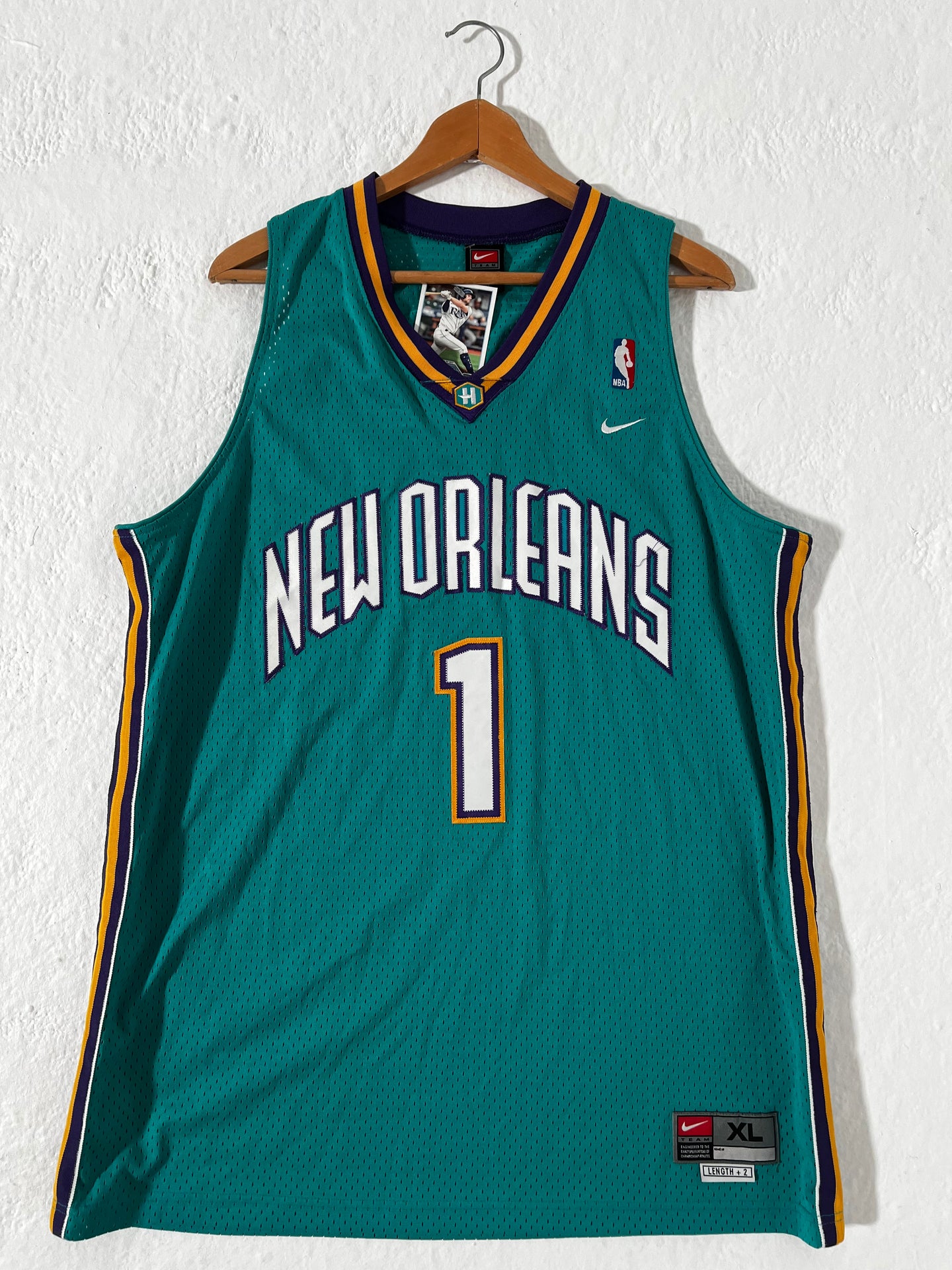 Vintage Baron Davis New Orleans Pelicans NBA Nike Jersey Sz. XL