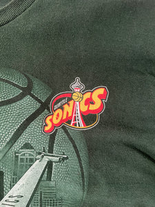 Vintage 1990's Seattle Supersonics Pro Player Skyline Jet T-Shirt Size XL
