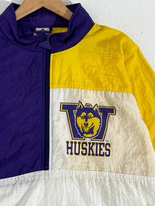 Vintage 1990’s University of Washington UW Huskies Quarter-Zip Windbreaker Sz. M