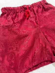 TBNW Burgundy Custom Tapestry Shorts Sz. M
