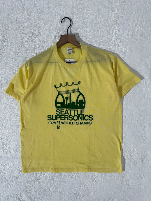 Rare Seattle Supersonics Vintage 79' World Champs Size L