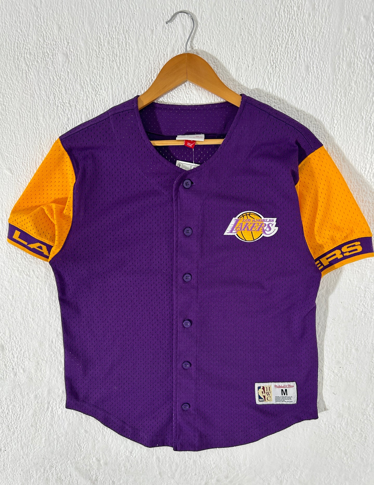 Los Angeles Lakers Button Up Jersey Mitchell & Ness Sz. M