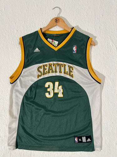 Vintage Y2k Ray Allen Seattle Supersonics NBA Jersey Size Youth XL