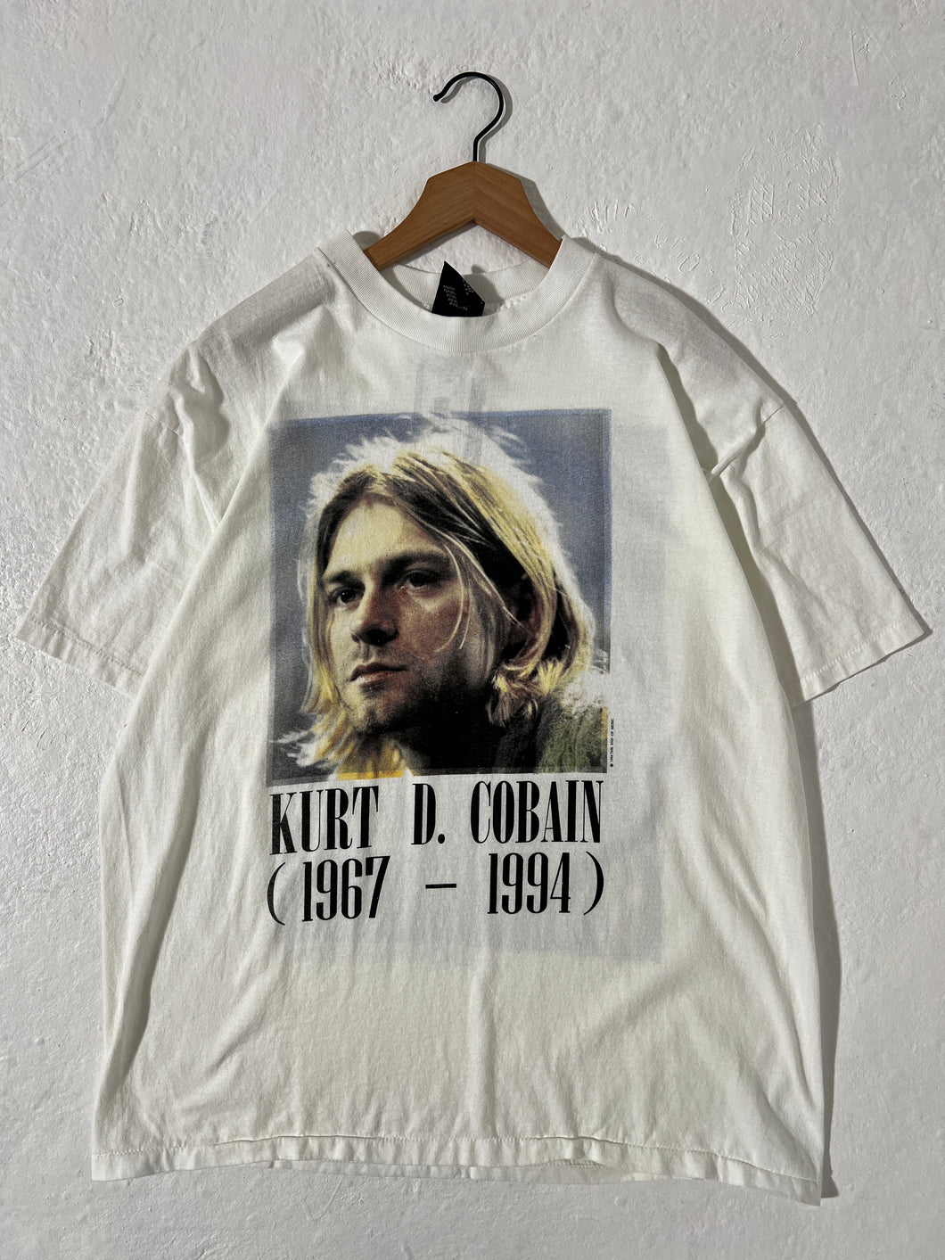 Vintage 1990's Kurt Cobain Memorial Tee Bootleg Sz. XL