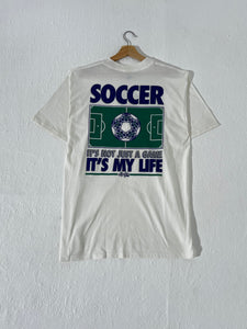 Vintage 1990's "Just a Game?" Soccer T-Shirt Sz. L