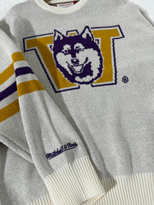 Brand New UW Huskies Mitchell & Ness Sweater Sz. M