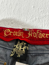 Vintage Y2K Crown Holder Velvet Jeans Size 38x32