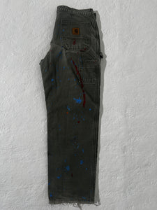 1/1 Carhartt Paint Splatter Jeans Size 36x32