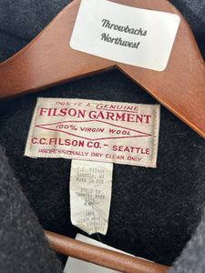 Vintage 1990s Filson Garment 100% Wool Dary Gray Coat Sz. 46 L