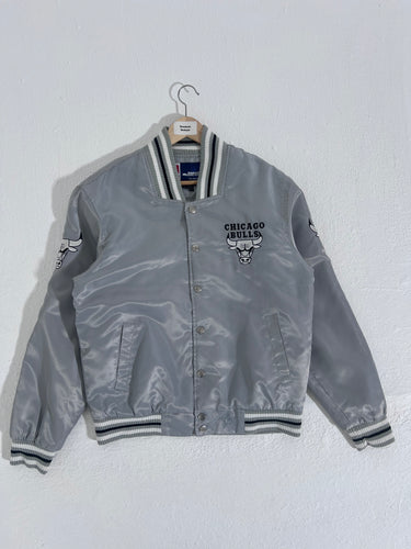 Chicago Bulls Silver JH Design Jacket Sz. S