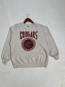 Vintage 1990's White WSU Washington State Cougars Crewneck Sz. XL