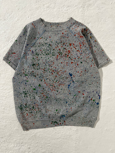1/1 Vintage Paint Splatter Shortsleeve Crewneck Size M