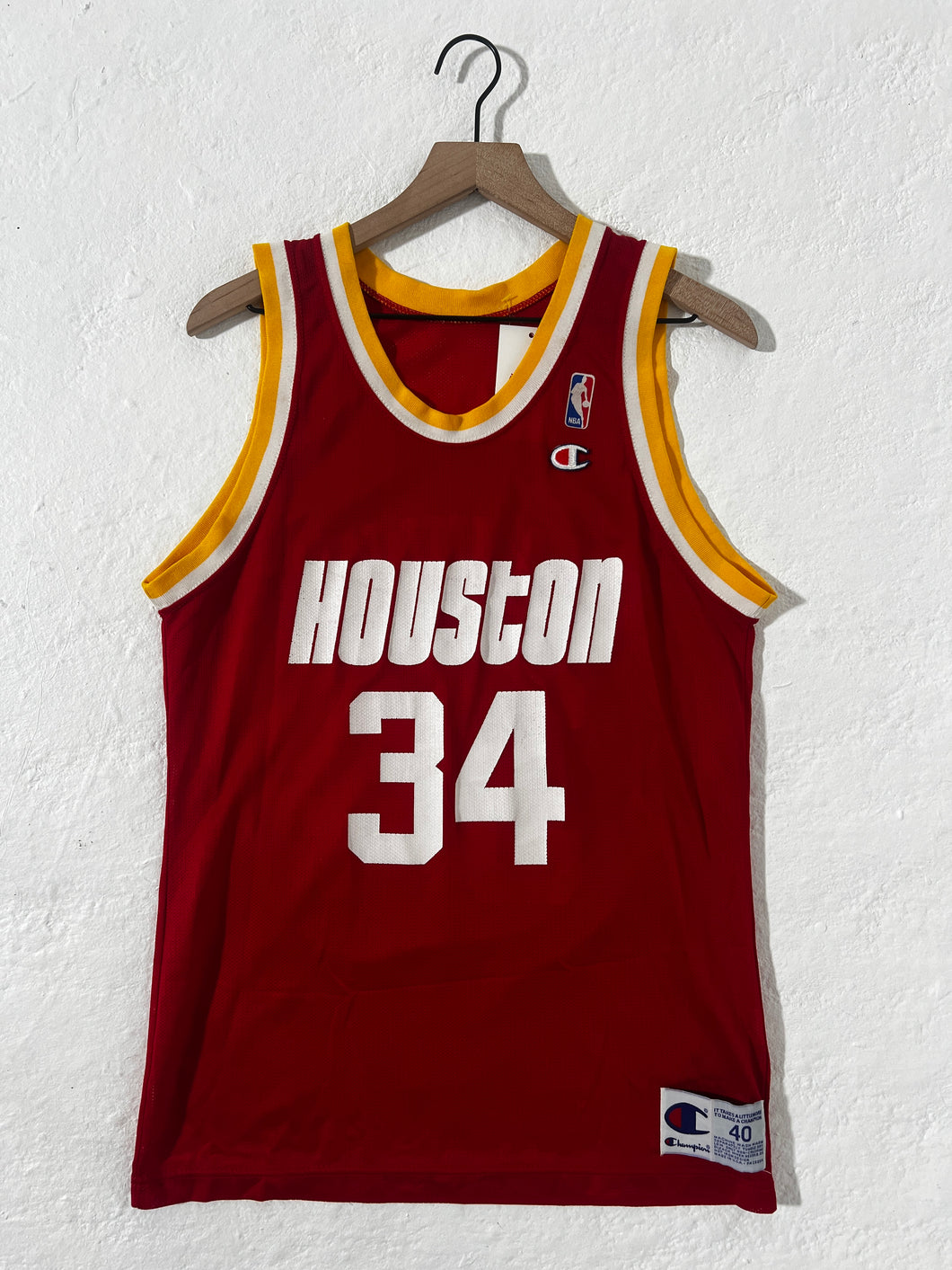 Vintage Hakeem Olajuwon Houston Rockets  #34 NBA Champion Jersey Sz. L
