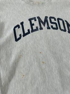 Vintage Distressed Clemson Champion Crewneck Sweatshirt Sz. M