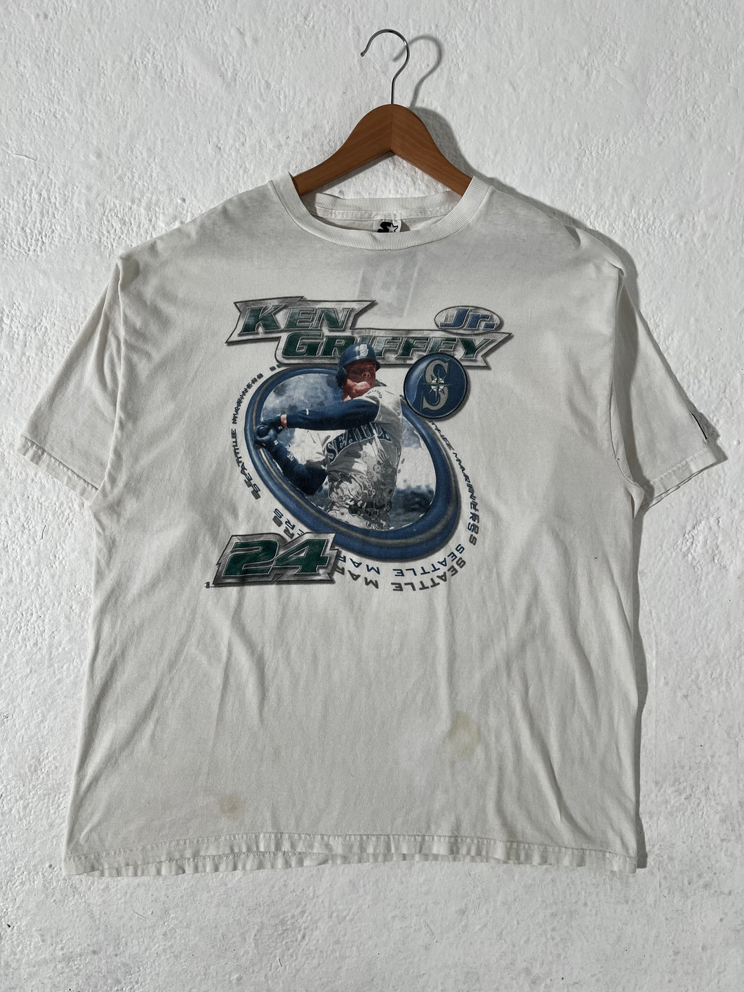 Vintage Starter Seattle Mariners Ken Griffey JR  T-Shirt Size 2XL