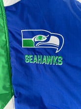 Vintage Seattle Seahawks Pro Player Puffer Parka Size XL
