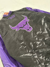 Chicago Bulls Bulls Starter Jacket Black/Purple  Sz XXL