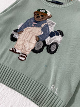 Vintage y2k Polo Bear Mint Sweater Sz. M