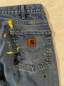 1/1 Carhartt Paint Splatter jeans 34x28