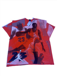 Nike Jumpman Air Jordan 23 Orange All Over Print tshirt sz. 3XL