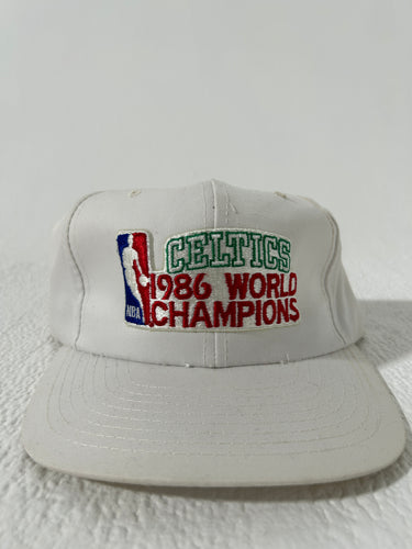 Vintage 1986 Boston Celtics World Champions Sports Specialties Twill Snapback Hat