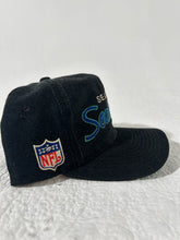 Vintage Seattle Seahawks Black Sports Specialties Script Snapback