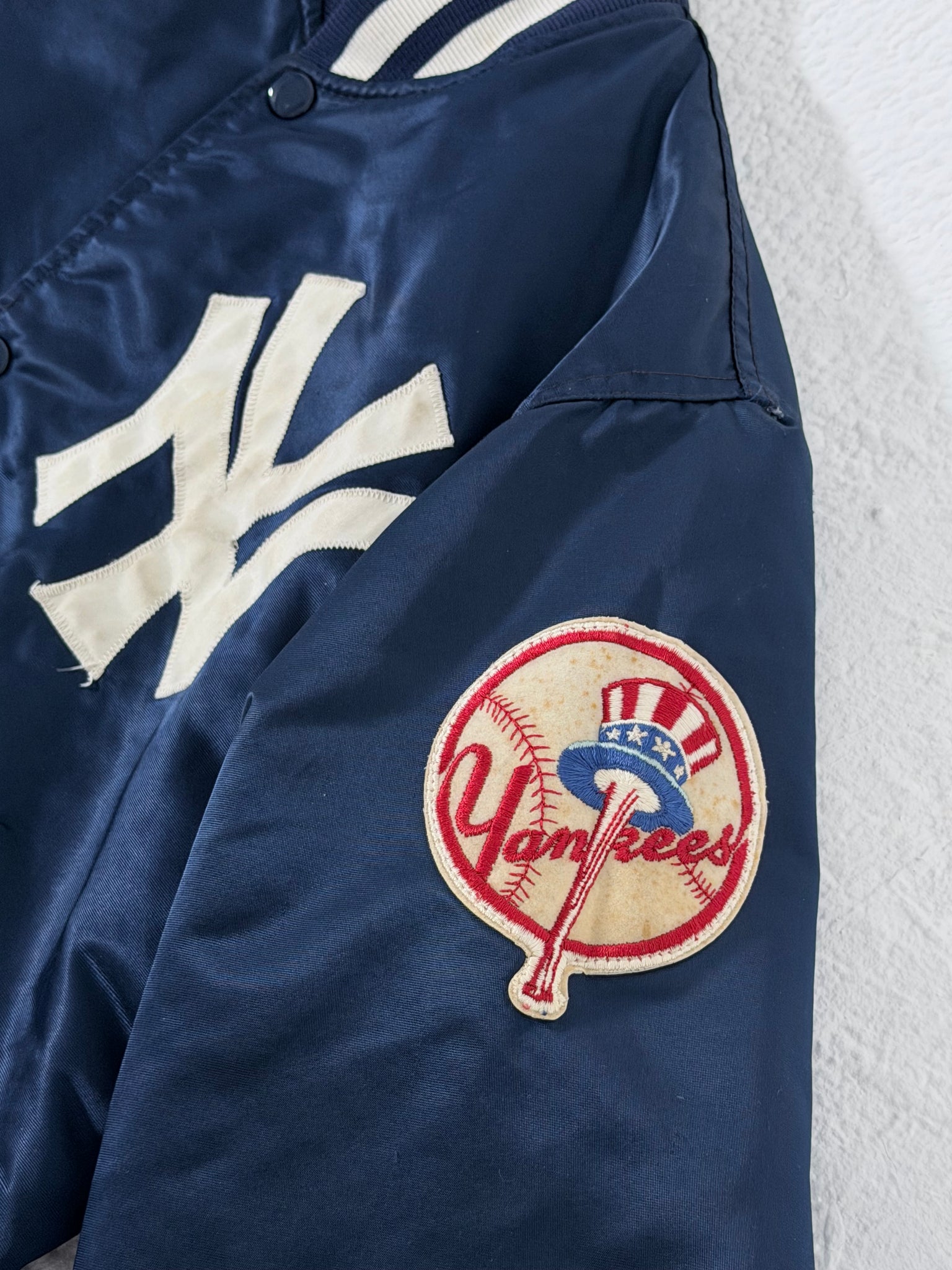 NY Yankees Vintage Satin Starter Jacket Size S