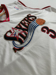 Vintage Allen Iverson Philadelphia 76ers Reebok NBA Jersey Sz. 2XL