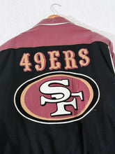 San Francisco 49ers JH Wool With Leather Sleeves SZ Large