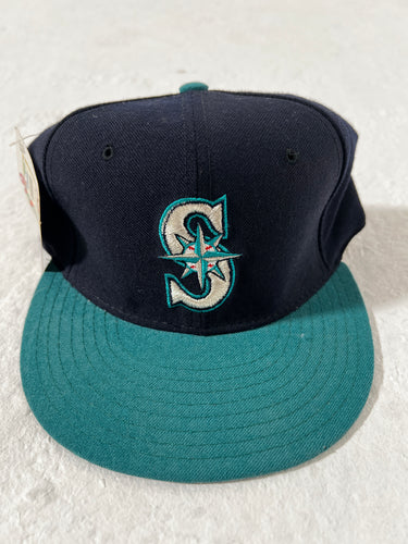 Seattle Mariners Navy Teal Fitted DS w/tags 7 3/8