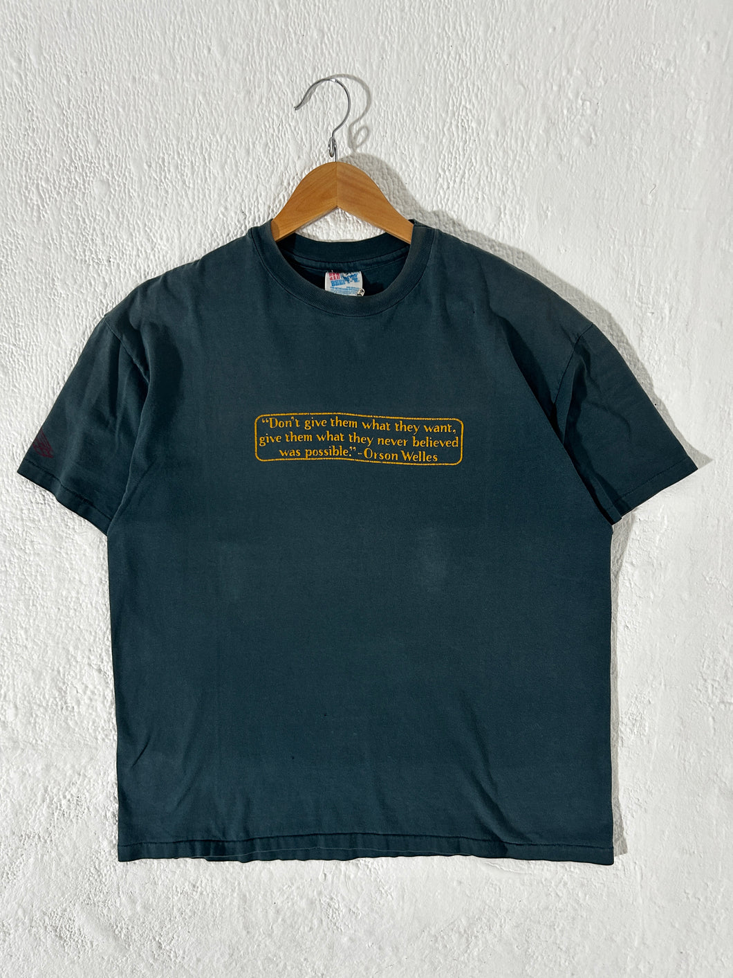 90's GRAIL Vintage Orson Welles Quote T-Shirt Sz. XL